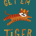 Get Em Tiger Mural Wallpaper - pure wallpaper artwork