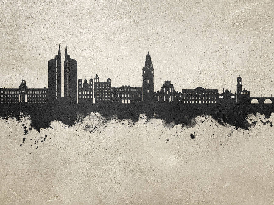 Murcia Spain Skyline Concrete Mural Wallpaper