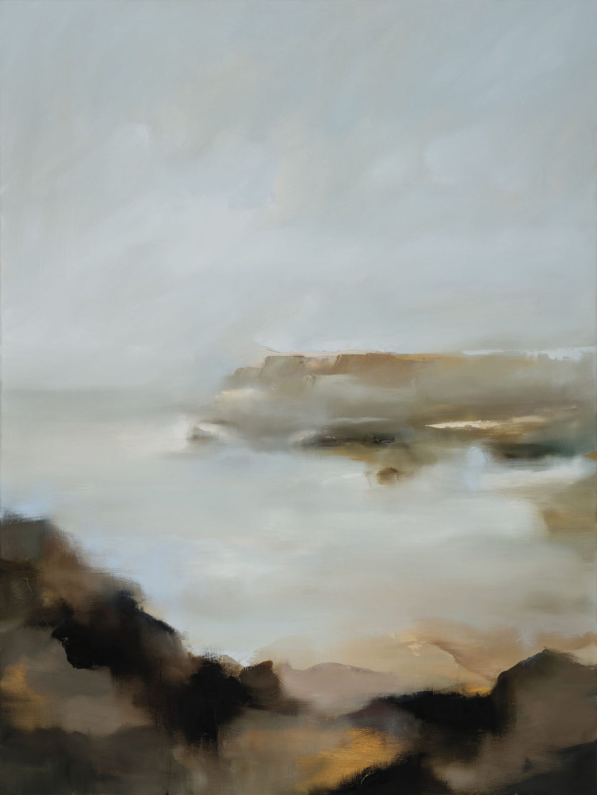 Coastal Reverie Mural Wallpaper - Neutral Tone - pure wallpaper artwork