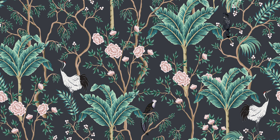 The Bird and the Rose Mural Wallpaper
