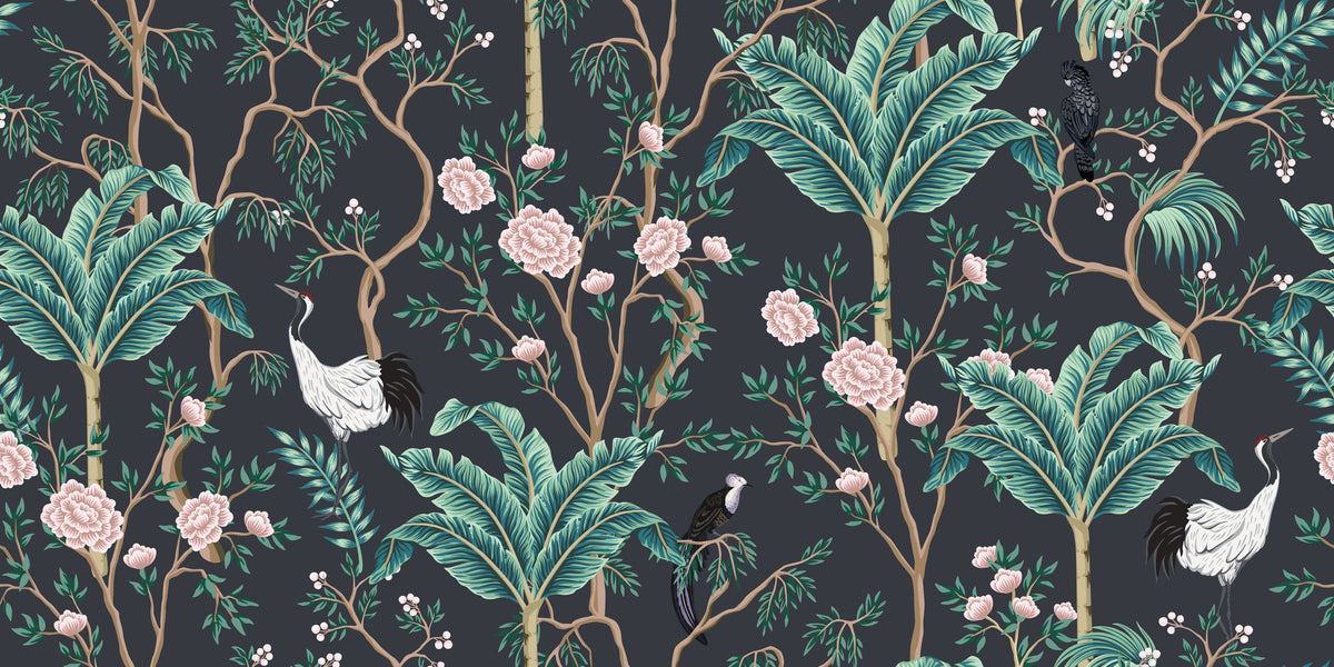 The Bird and the Rose Mural Wallpaper - pure wallpaper artwork