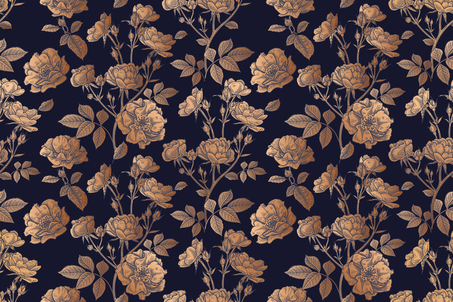 Royal Rose Garden Mural Wallpaper
