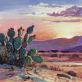 Cacti Sunset Mural Wallpaper - pure wallpaper artwork