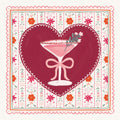 Blooming Hearts IV Cocktail Mural Wallpaper - pure wallpaper artwork