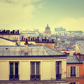 Vintage Rooftops Mural Wallpaper - pure wallpaper artwork