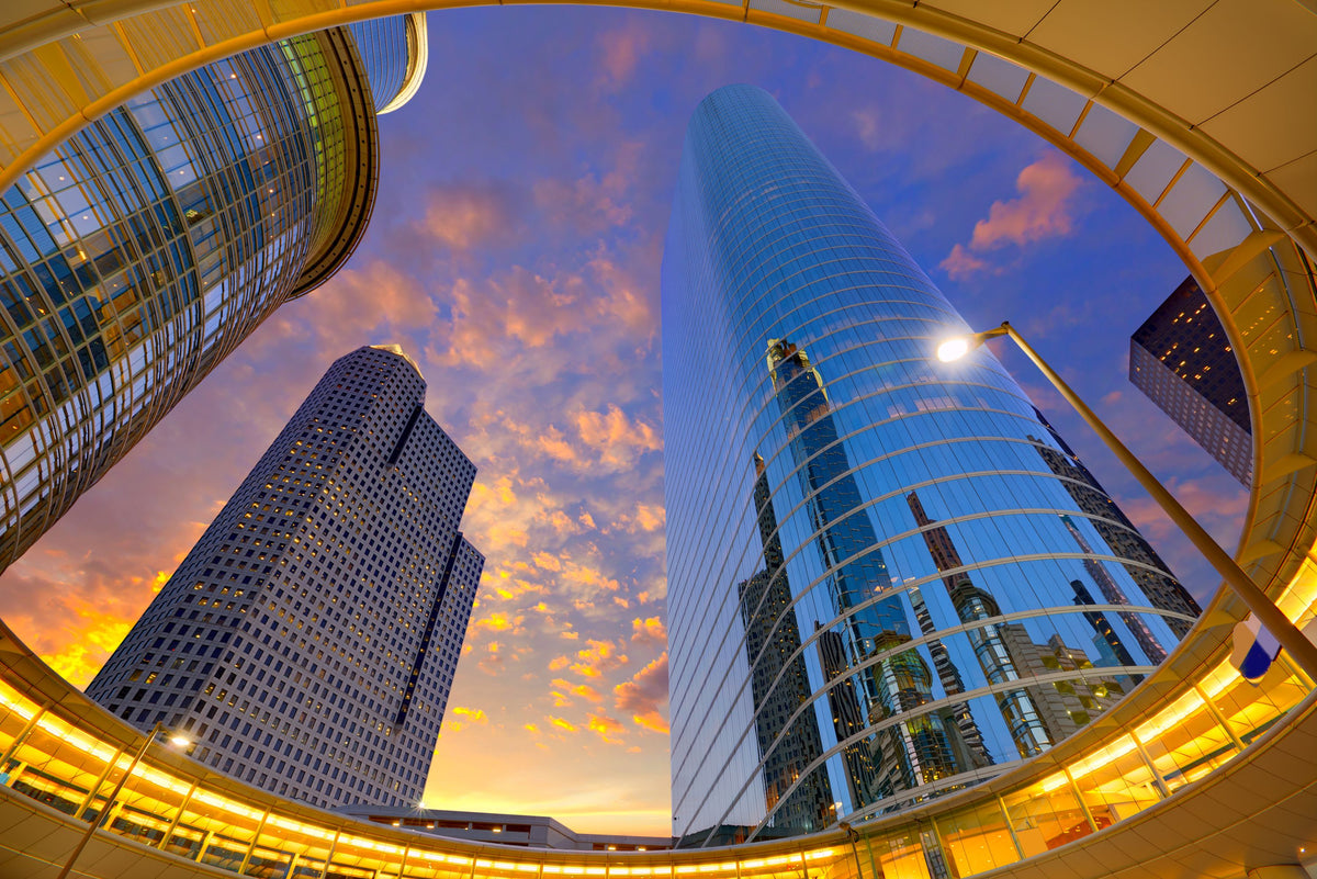 Texan Skyscrapers Mural Wallpaper - pure wallpaper artwork