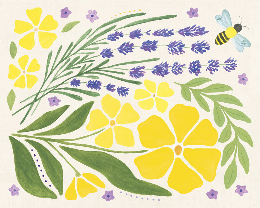 Lavender Garden III Mural Wallpaper