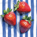 Stripe Cloth Berries Mural Wallpaper - pure wallpaper artwork