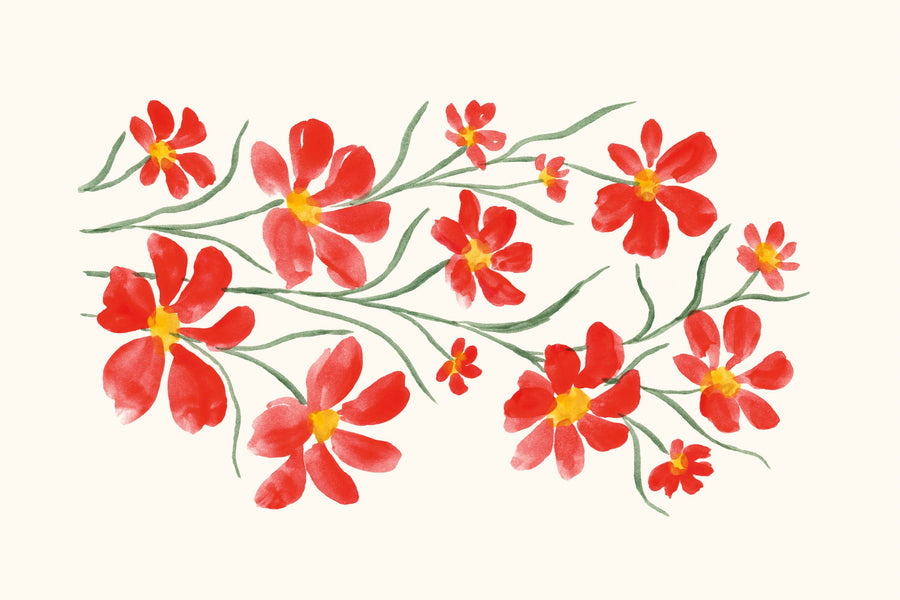 Pretty Blooms IV Mural Wallpaper