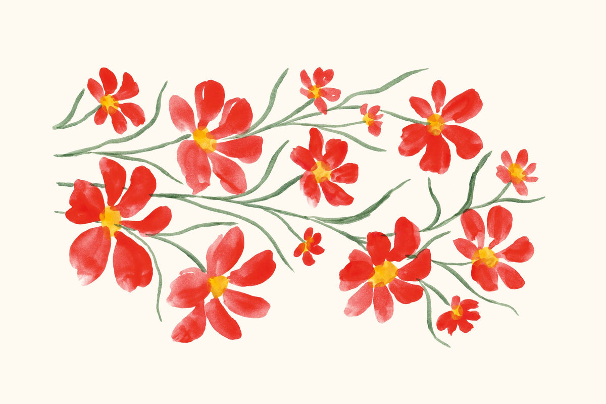 Pretty Blooms IV Mural Wallpaper - pure wallpaper artwork