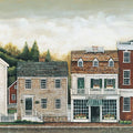 Main Street II Mural Wallpaper - pure wallpaper artwork