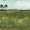 Over the Meadow Green Mural Wallpaper - pure wallpaper artwork