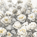 Watercolor Peonies Fall Mural Wallpaper - pure wallpaper artwork