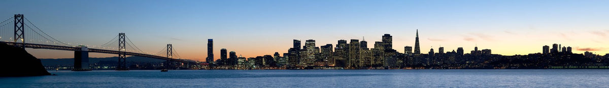 Twilight Harbor Bridge Mural Wallpaper - pure wallpaper artwork