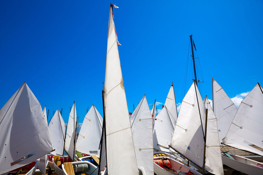 Sailboat School Mural Wallpaper