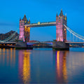 Purple Thames Twilight Mural Wallpaper - pure wallpaper artwork
