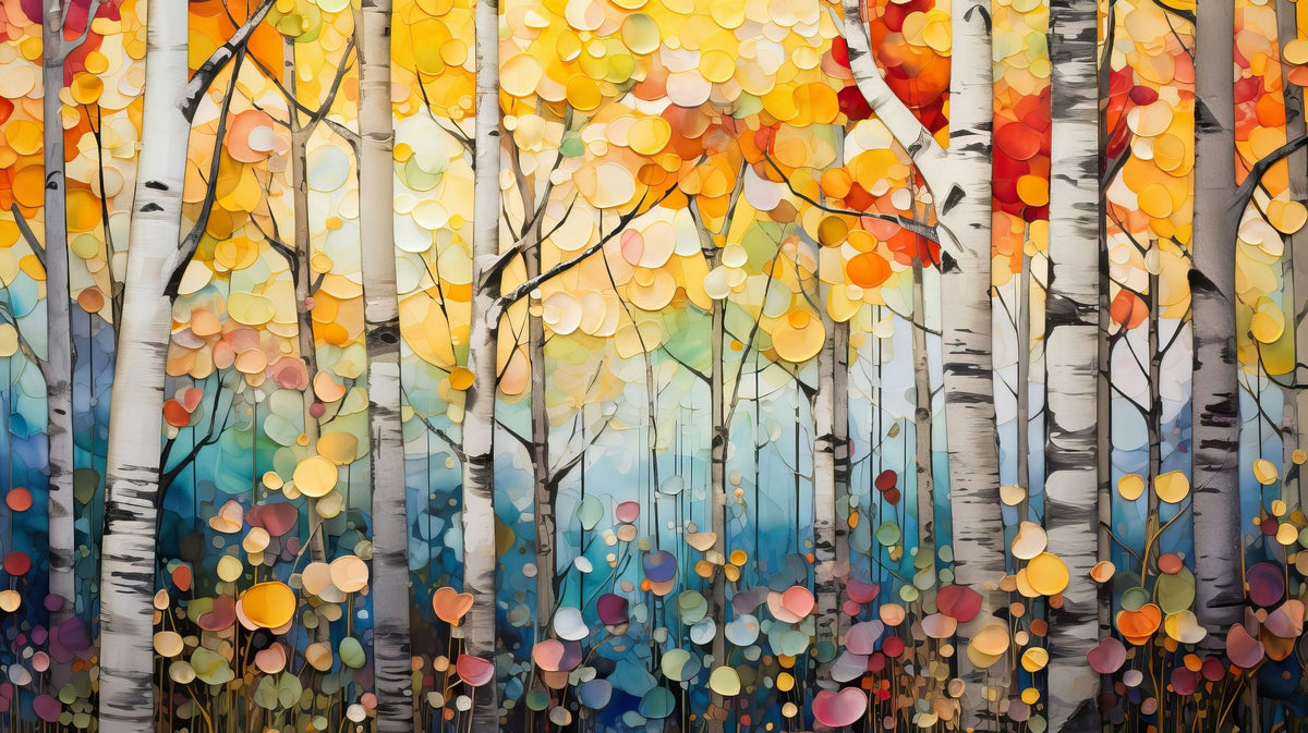 Joyful Forest Mural Wallpaper - pure wallpaper artwork