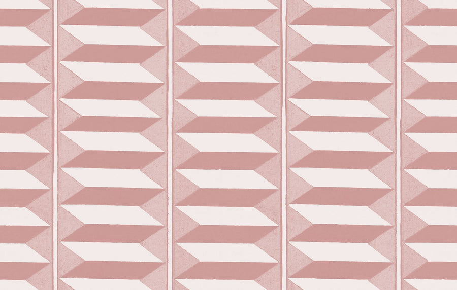 Accordion, Rose Petal Pink Mural Wallpaper