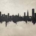 Leicester England Skyline Concrete Mural Wallpaper - pure wallpaper artwork