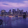 Twilight Bridge Horizon Mural Wallpaper - pure wallpaper artwork