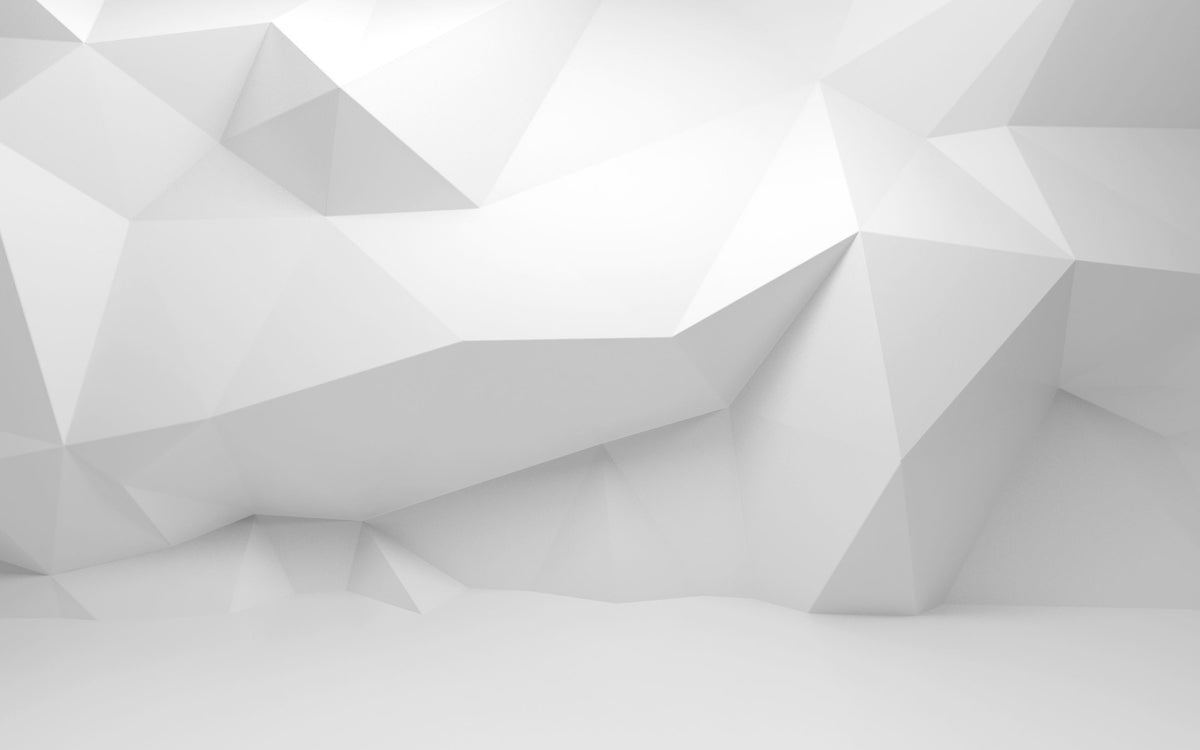 Concrete Shapes White Mural Wallpaper - pure wallpaper artwork
