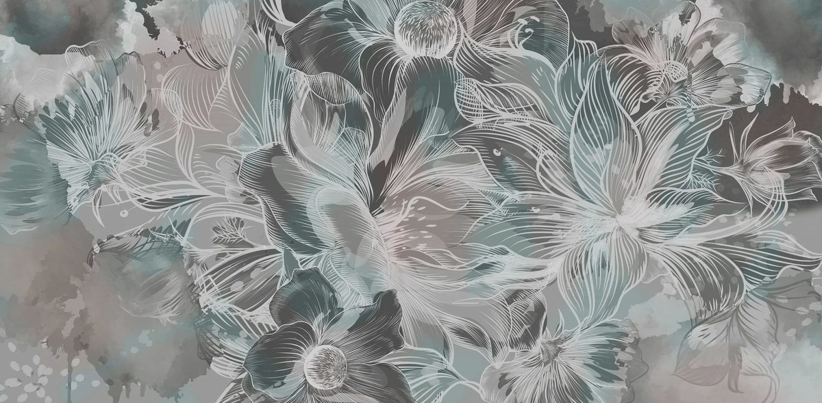 Seeing Through Leaves Green Mural Wallpaper - pure wallpaper artwork