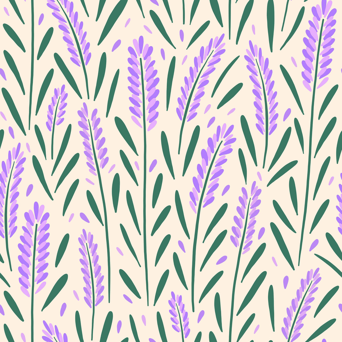 Lavender Field Mural Wallpaper - pure wallpaper artwork