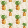 Pineapple Paradise White Mural Wallpaper - pure wallpaper artwork