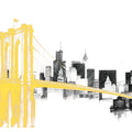 Skyline Crossing Yellow Mural Wallpaper - pure wallpaper artwork