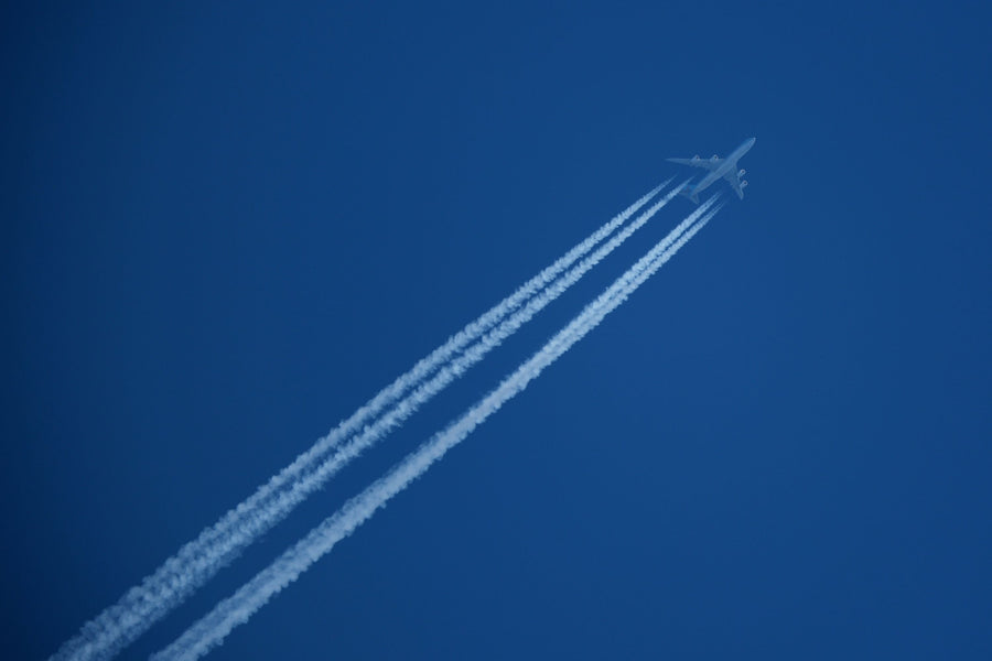 Airplane Trails Mural Wallpaper