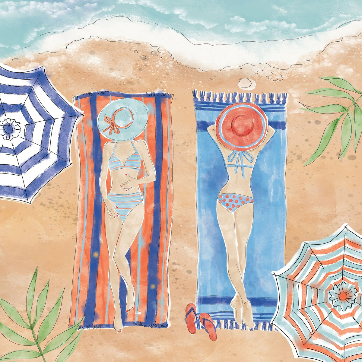 Sunkissed III Beach Mural Wallpaper - pure wallpaper artwork