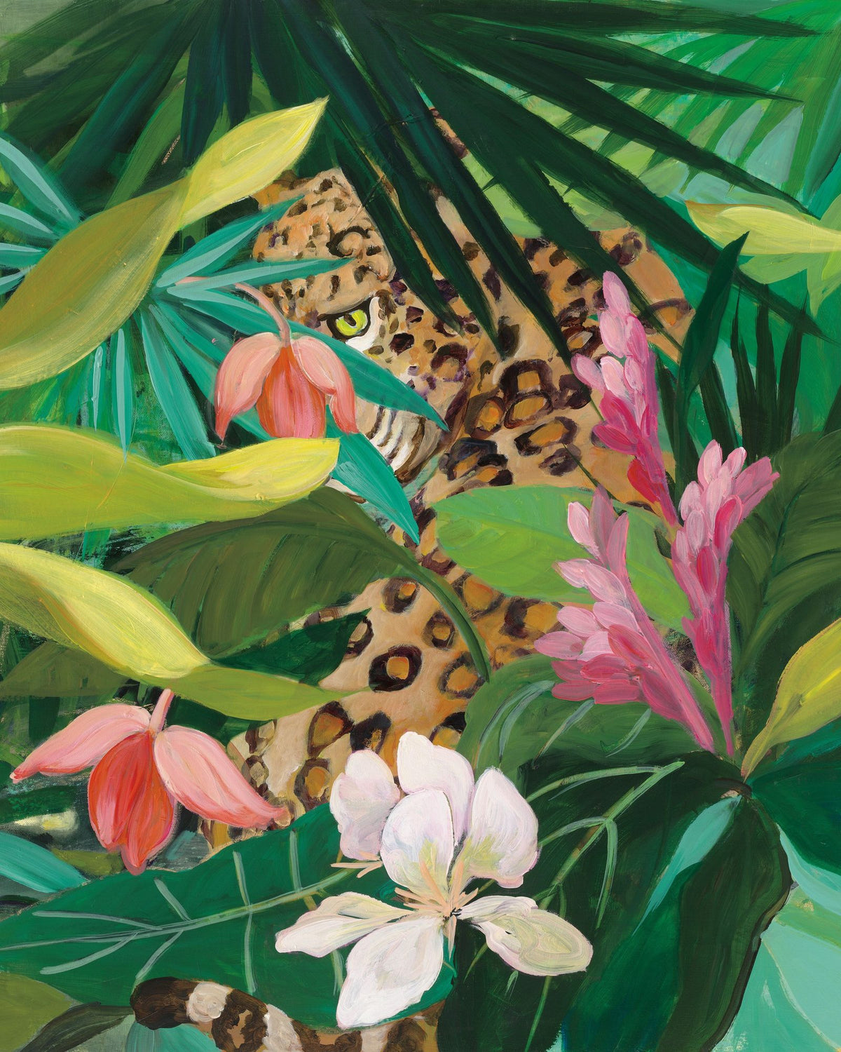 Hidden Behind the Leaves Mural Wallpaper - pure wallpaper artwork