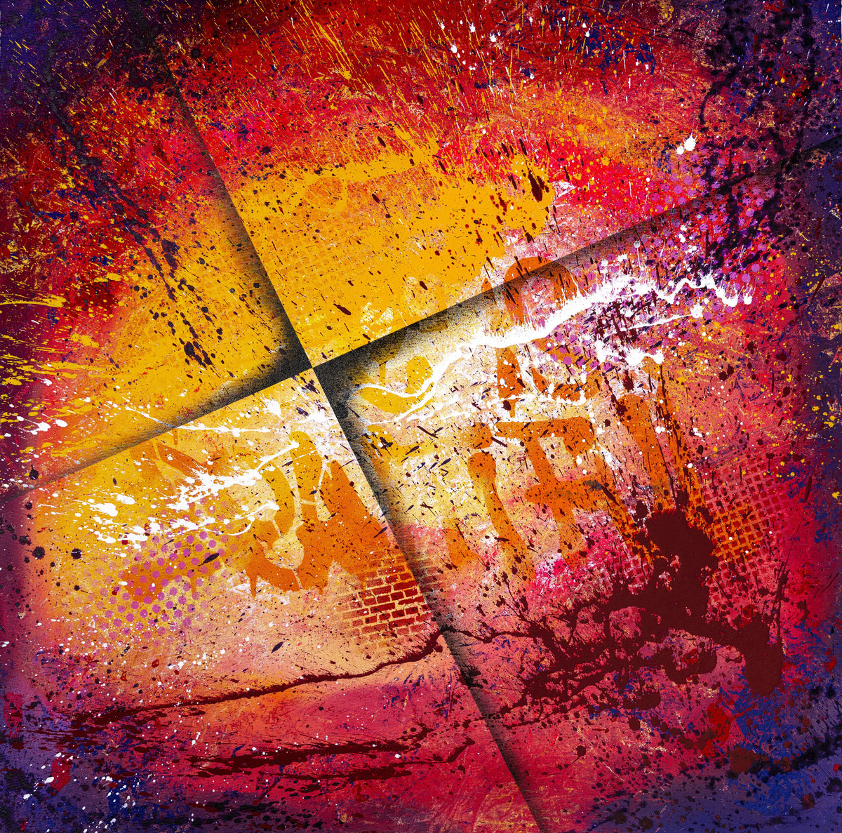 Tutti Frutti Abstract Mural Wallpaper - pure wallpaper artwork