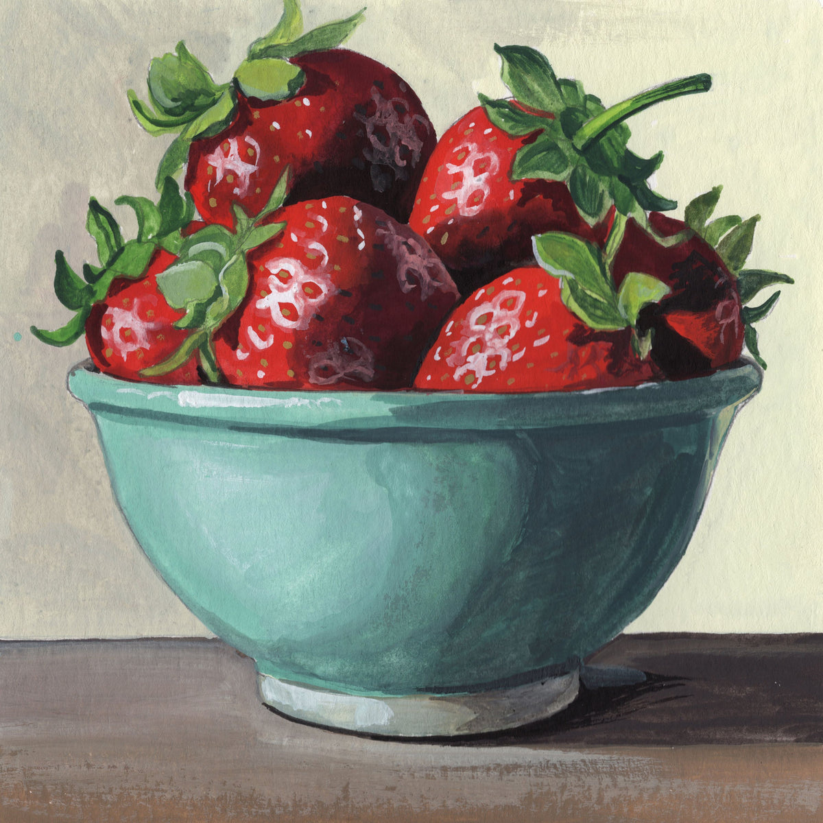 Country Kitchen Strawberries Mural Wallpaper - pure wallpaper artwork
