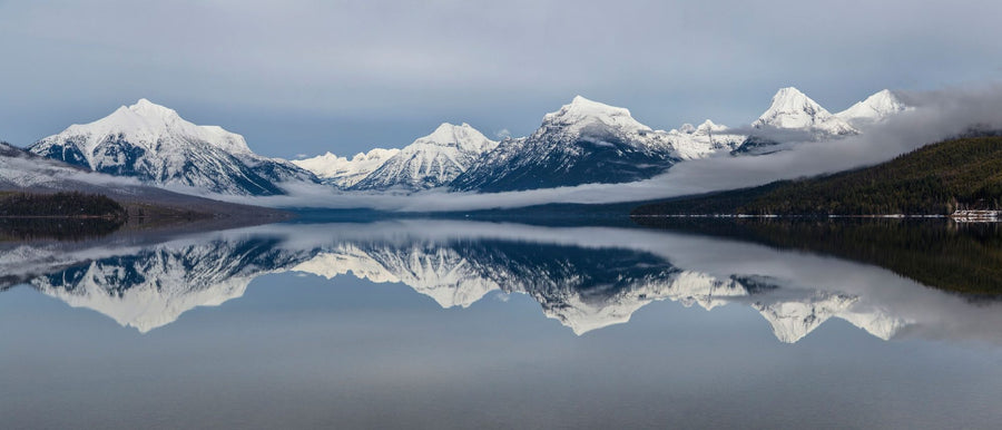 Landscape Wallpaper Mural – Scenery Wall Mural – Mountains Over Lake printable artwork