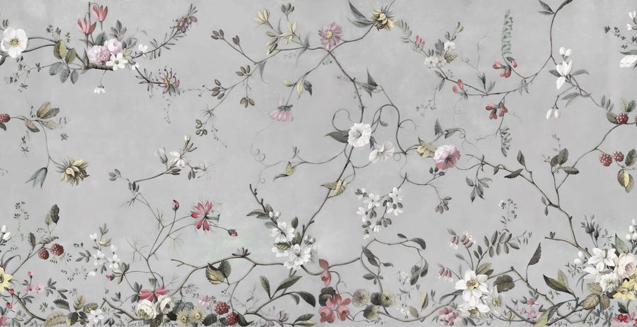 Floral Heaven, Pastels Mural Wallpaper