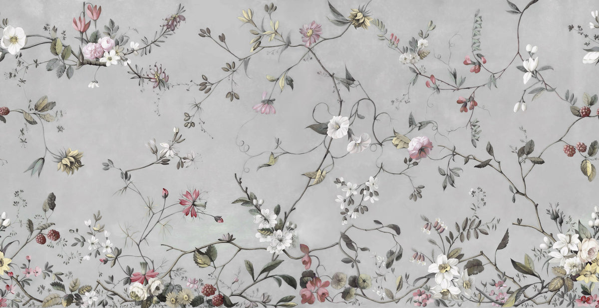 Floral Heaven, Pastels Mural Wallpaper - pure wallpaper artwork