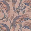 Chamelion Burnt Orange Mural Wallpaper - pure wallpaper artwork