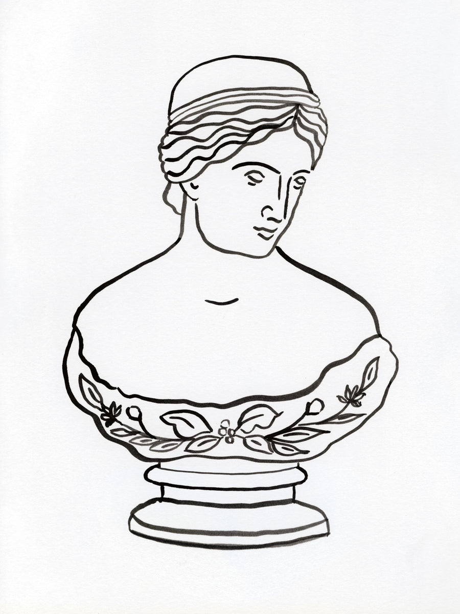 Roman Bust I Mural Wallpaper