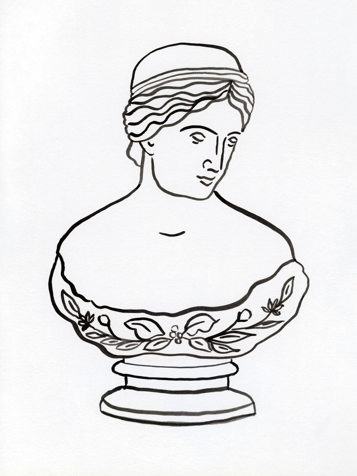 Roman Bust I Mural Wallpaper - pure wallpaper artwork