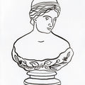 Roman Bust I Mural Wallpaper - pure wallpaper artwork