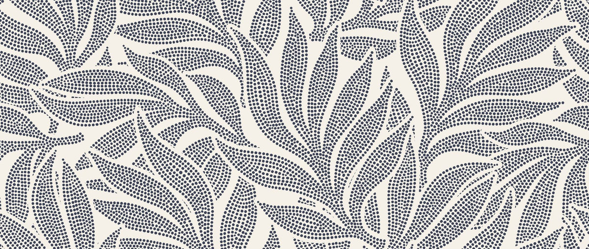 Stippled Leaf Mural Wallpaper - pure wallpaper artwork