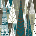 Geometric Forest Mural Wallpaper - pure wallpaper artwork