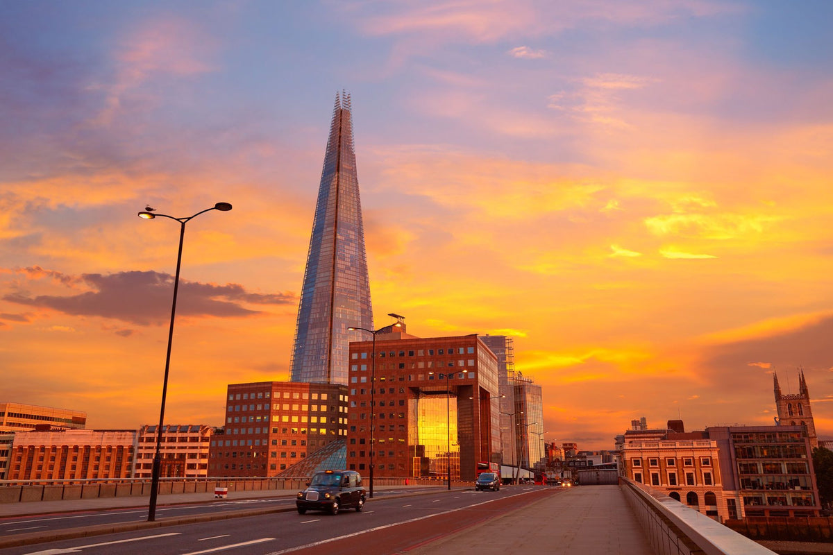 Metropolitan Sunset Yellow Mural Wallpaper - pure wallpaper artwork