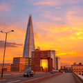 Metropolitan Sunset Yellow Mural Wallpaper - pure wallpaper artwork