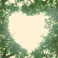 Treetop Heart Mural Wallpaper - pure wallpaper artwork