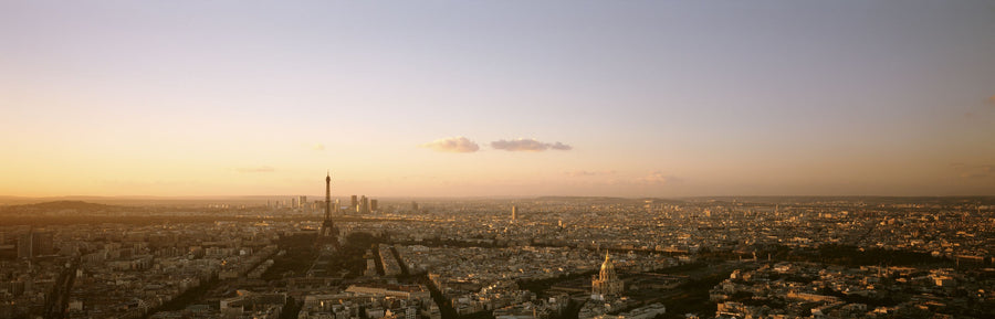Golden Tower Cityscape Mural Wallpaper