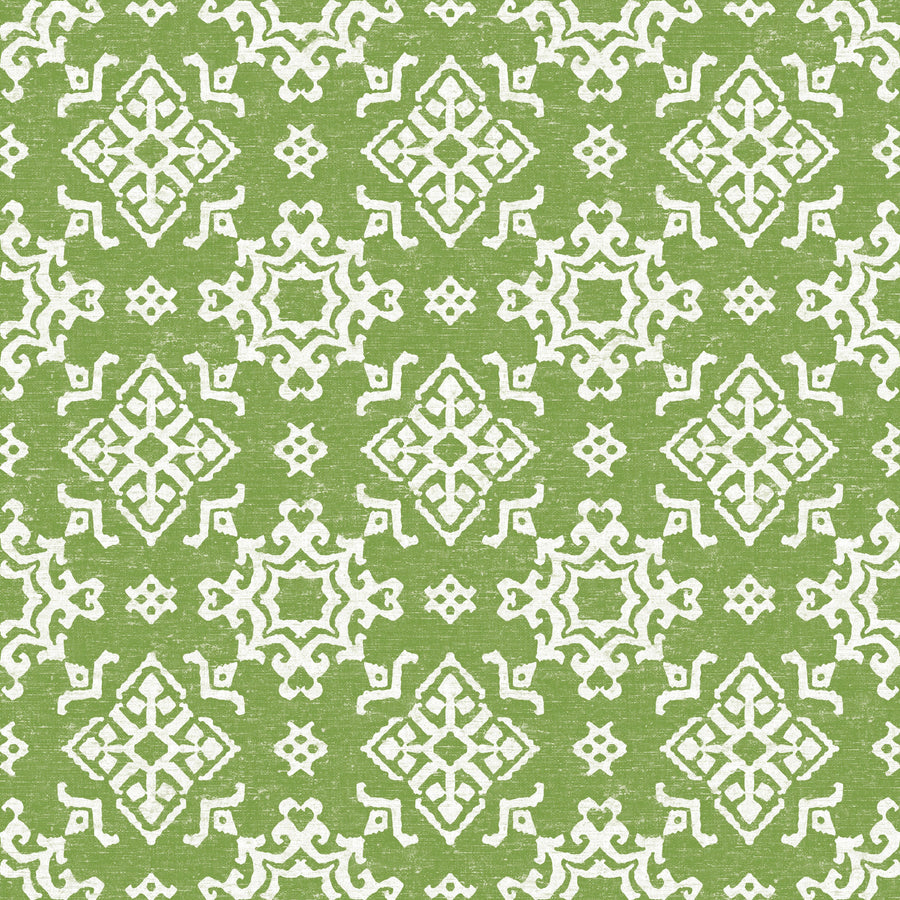 Atlantic Flakes Green Mural Wallpaper