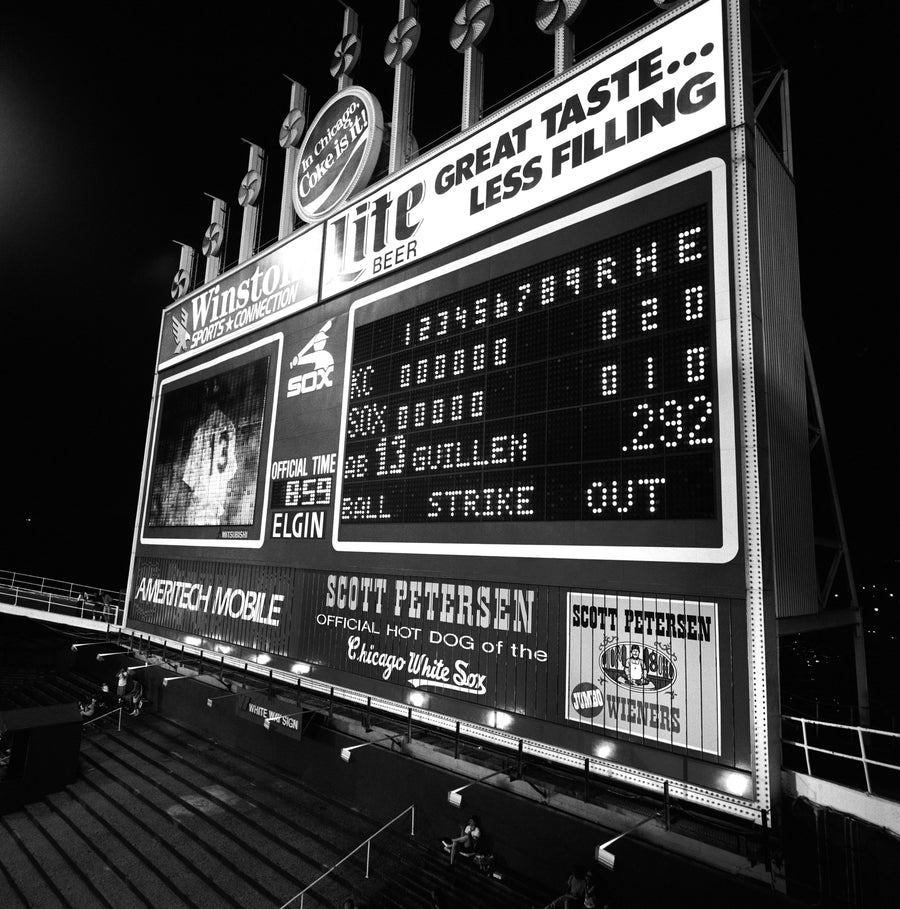Ballpark After Dark Mural Wallpaper
