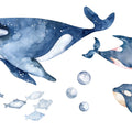 Whale Song Mural Wallpaper - pure wallpaper artwork